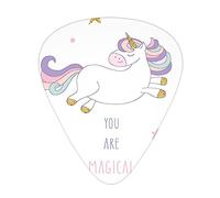 you are magical print Guitar Picks Medium,12pcs Celluloid Plectrums with Storage Case for Guitar Bass Ukulele