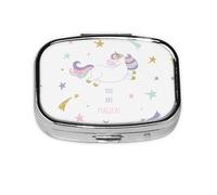 You are Magical Print Pill Case Portable Square Pill Box with 2 Compartments,for Purse Pill Box Travel Bag