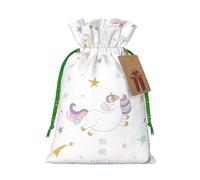 You Are Magical Print Xmas Drawstring Wrapping Bags For Xmas Package Storage, Christmas Party Supplies Favors