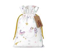 You Are Magical Print Xmas Drawstring Wrapping Bags For Xmas Package Storage, Christmas Party Supplies Favors