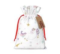 You Are Magical Print Xmas Drawstring Wrapping Bags For Xmas Package Storage, Christmas Party Supplies Favors