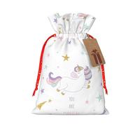 You Are Magical Print Xmas Drawstring Wrapping Bags For Xmas Package Storage, Christmas Party Supplies Favors