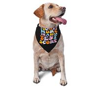 You are More Than A Test Score Spring Dog Bandanas Boy Bulk Puppy Kerchief Adjustable Soft Triangle Bibs Accessories for Small Medium Large Dogs Cats White