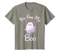 You are My Boo Ghosts Halloween Costume Matching T-Shirt, Youth, Slate Grey, Medium