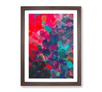 You Are My Destiny Abstract Framed Wall Art Print A2 Walnut