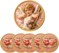 “You are My Favorite” Commemorative Coin - Valentine’s Day, Limited Edition Romantic Keepsake Coin, Anniversary & Wedding Token of Love, Couple Gift for Valentine’s Day (5PC)