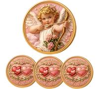 “You are My Favorite” Commemorative Coin - Valentine’s Day, Limited Edition Romantic Keepsake Coin, Anniversary & Wedding Token of Love, Couple Gift for Valentine’s Day (3PC)