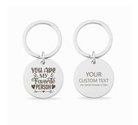 You Are My Favourite Person Keyring, Personalised Engraved Gift
