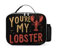 You are My Lobster Reusable Lunch Bag Insulated Lunchbox Food Storage Organizer for Work Picnic