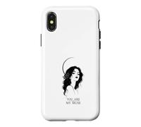 You Are My Muse Gothic Woman Rose Romantic Dark Art Case for iPhone X/XS