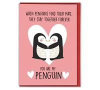 You Are My Penguin Cute Valentine Card for Boyfriend Girlfriend Partner Husband Wife Anniversary Love Mate Forever Animal V306