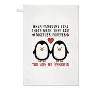 You are My Penguin Love Tea Towel Dish Cloth