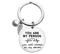 You are My Person keyring gifts,for Best Friend Girlfriend Boyfriend Couples Sister Brother Birthday Valentines Wedding Anniversary Husband Wife Keyring,Valentines Day gift Keyring gift