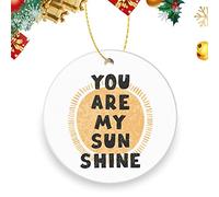 You Are My Sun Shine Christmas Decorations With Gold String Xmas Hanging Ornament Beautiful Xmas Pendant For Office Keepsake Kitchen