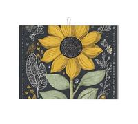 You are My Sunflowerprint Dish Drying Mat,Absorbent Kitchen Counter Dishes Rack Draining Board Mat for Kitchen,Non-Slip Table Mat,Placemat,18x24in