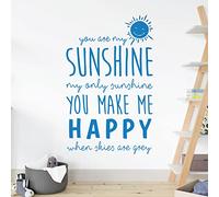 You are My Sunshine, My Only Sunshine - Nursery Decal Wall Sticker [Small] [Ocean]