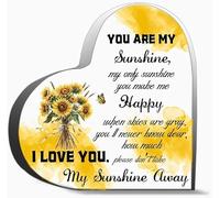 You Are My Sunshine My Only Sunshine You Make Me Happy When Skies Are Gray You Ll Never Know Dear Unique Acrylic Heart Shaped Plaque Desk Decorations Present Gifts