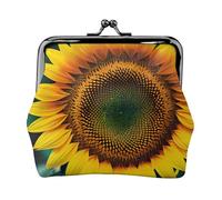 You Are My Sunshine Small Sunflower Print Coin Purse for Men Women Black One Size Vintage, Black, One Size, Vintage