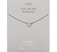 YOU ARE MY SUNSHINE (SUN) Lumeila Necklace Marina De Buchi Silver Colour Presented By Sterling Effectz