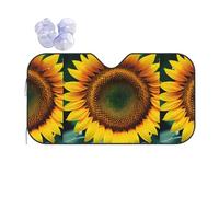 You Are My Sunshine Sunflower Print Car Windshield Sun Shade, Sun Visor With Suction Cups For Most Vehicles