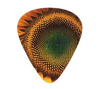 You Are My Sunshine Sunflower print Celluloid Guitar Plectrums for Acoustic Guitar Bass,Guitar Picks with Organizer Box
