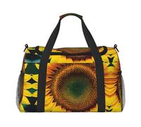 You Are My Sunshine Sunflower print Overnight Bags for Women and Men Shoulder Bag Carry On Bag for Traveling Travel Essentials, Black, One Size