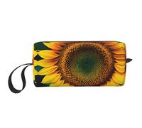 You Are My Sunshine Sunflower print Travel Toiletry Pouch, Pencil Bag Canvas Makeup Bags, Multi-Purpose Cosmetic Bags with Zipper, White, One Size