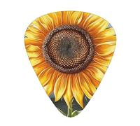 You Are My Sunshine Sunflower Printed Guitar Picks 12-Piece Set - Comfortable, Versatile Plectrum for All Guitar Styles & Players