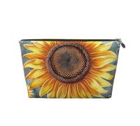 You are My Sunshine Sunflower Printed Travel Cosmetic Bags with Gold Zipper Makeup Organizer Cosmetic Case Toiletry Bag for Women Mom Girls