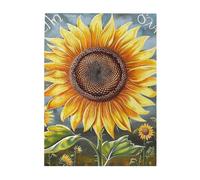 You Are My Sunshine Sunflower Printed Wooden Puzzle 500 Piece, Cute Puzzle Game in Plastic Box for Family Entertainment and Brain Training Gifts