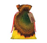 You Are My Sunshine Sunflower Printing Christmas Drawstring Gift Bag Festive Present Bag Decoration Bags Xmas Party