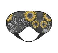 You are My Sunshine Sunflower Sleep Eye Mask Comfortable Eyes Hade for Sleeping,Light Blocking Sleep Mask with Adjustable Strap