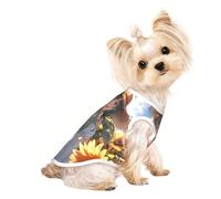 You are My Sunshine Sunflower1 Print Dog Shirt Summer Pet T-Shirts Stretchy Cats Dogs Tee Shirt Sleeveless Tank Top Dog Vest