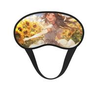 You are My Sunshine Sunflower3 Print Black Out Eye Mask for Sleeping Airplane, Sleep Mask Polyester for Home and Travel