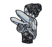 You are My Universe Iron-on Patch | Planets Patch, Sexy Woman Iron on Patches, Moon Embroidery Patch, Stars ironable Patch, Space Badges Finally Home