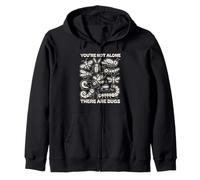 you are not alone there are bugs Insects Entomologist Lover Zip Hoodie