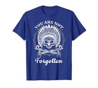 You are Not Forgotten - Native American Heritage Awareness T-Shirt, Men, Royal Blue, Large