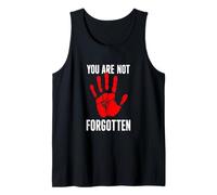 You are Not Forgotten Red Hand Native American Awareness Tank Top