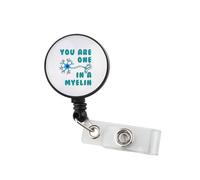 You are One in a Myelin Neuro Badge Reel Neurology ID Badge Holder for Doctors Nurses Neuroscience Gifts Neurologist Gift (Myelin BR3)