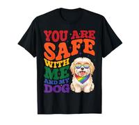 You are Safe with Me and My Havanese Dog Pride Allyship T-Shirt