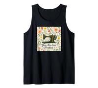You Are Sew Perfect floral antique sewing machine Tank Top