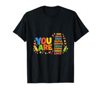 You are Smart Brave Strong Kind Loved Motivation Teacher tee T-Shirt