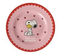 You Are So Sweet melamine plate - Rice x Snoopy Pink one size