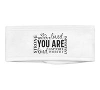 'You Are Strong Brave Loved Motivational Quote' Beauty Head Band/Hair Band (HB00036429)