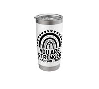 You are Stronger Thank You Think Pole Dance Dancing Dancer Stainless Steel Insulated Tumbler
