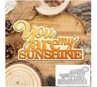 You are Sunshine Metal Die Cuts,Intricate Layered Words Wedding Card Cutting Dies Cut Stencils DIY Scrapbooking Decorative Embossing Paper Scrapbooking Card Making