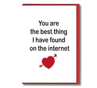 You Are the Best Thing I Found Online Funny Card for Boyfriend Husband Tinder Date Anniversary Match Love Internet Romance V312