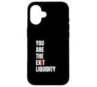 You Are The Exit Liquidity Crypto Meme Funny Trading Humor Case for iPhone 16