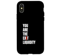 You Are The Exit Liquidity Crypto Meme Funny Trading Humor Case for iPhone X/XS