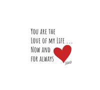 You Are the Love of My Life, Now and For Always: A romantic couples journal for love letters, anniversaries, and heartfelt reflections.